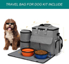 Pet Bag Supplier Portable Pet Travel Organizer Bag Custom Label Polyester Dog Travel Bag Camping