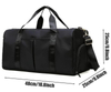 Black Men Multi Functional Cheap Gym Duffle Bags Promotional Travel Shoes Compartment Sport Duffel Bag Weekender