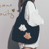 2022 New Customized Embroidered Shopping Bags for Women Designer Handbags Open Oversize Clutch Purse Corduroy Tote Bag