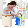 Custom logo Breast Milk Cooler Bag 4 Baby Bottles breastmilk thermal insulated Tote Bag for Nursing Mom Daycare cooler bag