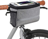 Water Resistant Bike Basket Insulated Thermal Cooler bag, Bike Handlebar Bag with Bike Phone Mount