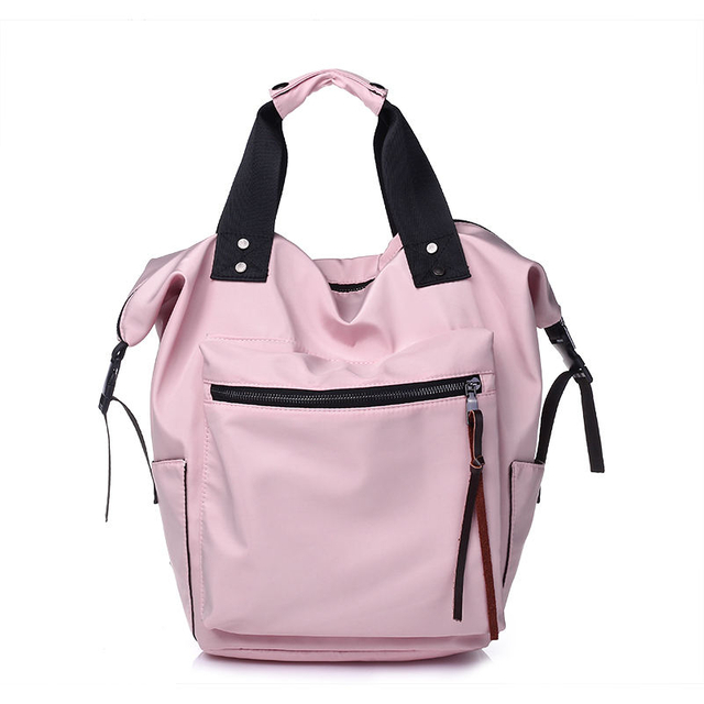 New Arrivals Fashion Women Pink Duffel Bag Backpack with Waist Bag Fanny Pack Cute Sequin PINK Backpack for Girls School Bags