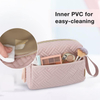 Pink Color Travel Cosmetic Organizer for Girls with Carry Handle Makeup Bags Custom Pouch Bag Cosmetic Toiletry Bag Accessories