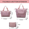 Large Capacity Water Resistant Foldable Expandable Tote Bag for Travel