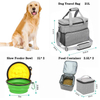 Pet Accessories Organizer Food Container Bowls Set Airline Approved Weekend Dog Travel Storage Tote Bag