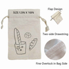 Bread Bags Homemade Reusable Food Storage containers Artisan Bread Bags Rice Grain Natural Cloth Bags