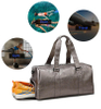 Leather Duffle Travel Weekend Customized Duffle Gym Sling Crossbody Bag Men Sports Bag with Shoe Compartment