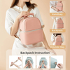Large Capacity Breast Milk Cooler Bag Insulated Thermal Bottle Diaper Bag Tote Breast Pump Bag Backpack