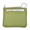 Womens Mini Coin Purse Wallet Leather Zipper Pouch with Key Ring
