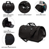 Travel Suit Duffle Garment Bag for Men, Weekender Bags with Shoes Compartment Black