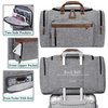 Mens Duffle Bag Travel Business Weekend Bag with Leather Trim