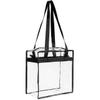 Zippered PVC Transparent Clear Tote Bag with Nylon Handle