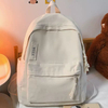 Custom Logo School Backpack Lightweight Casual Bookbag for College Waterproof Daily Daypack
