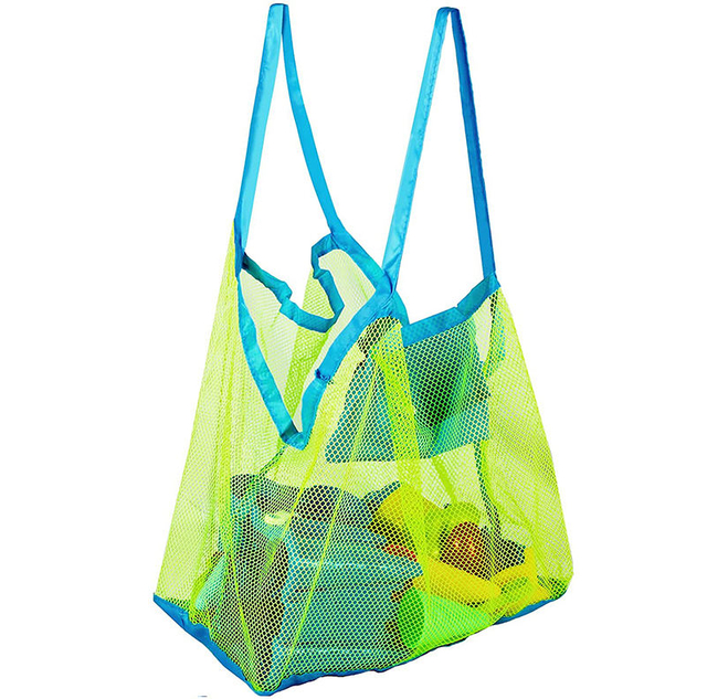 Summer beach Sand-away Kids Toys Bags Carrying Tote Mesh Large Swimming Pool Bag Beach Children's Large Beach Toys Bag