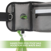 Dog Treat Pouch for Training Built in Poop Bag Dispenser with Hidden Water Bottle Holder, Hands Free Waist Belt Fanny Pack