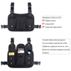 Fashion Front Pack Pouch Hip Hop Men Chest Rig Bag Vest For Two Way Radio Walkie Talkie
