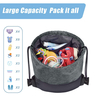 Multipurpose 2 In 1 Drawstring Backpack With Stroller Hanging Straps Baby Diaper Storage Bag