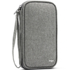 Gray Travel Tech Organizer Case Bag for Power Bank Hard Drive Flash Drive Waterproof Cable Organizer Bag for Travel