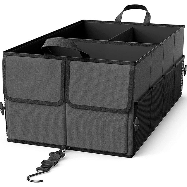 Foldable Black Oxford Fabric SUV Storage Box Holder Auto Cars Organiser Car Trunk Organizer With Handle