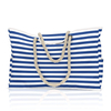 Heavy Duty Boutique Cotton Beach Canvas Shopping Bag Extra Large Beach Tote Bag Shoulder With Rope Handle