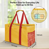 Extra Large Food Toy Grocery Storage Shopping Bag Collapsible Portable Oversized Utility Tote Bag For Women