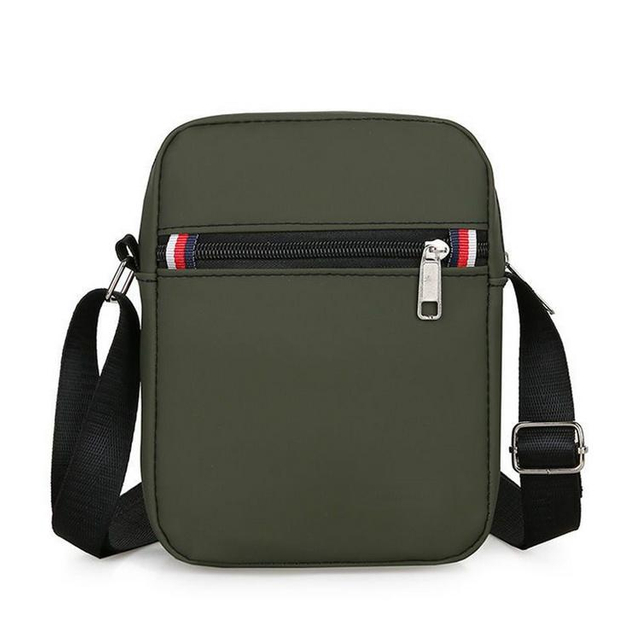 Green mens sling bags pu leather crossbody bag men wholesale