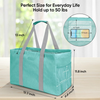 Utility Tote Bag Collapsible Large Space Grocery Storage Daily Outdoor Supermarket Portable Shopping Shoulder Tote Bag