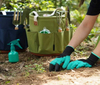 Durable Waterproof Portable Round Shape Tool Storage Bag Heavy Duty Tool Kit Organizer Gardening Tool Bag