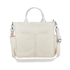 Large Capacity Women Plain Hand Bag with Multi-pockets Blank Custom Printing Women\'s Cotton Canvas Tote Bag