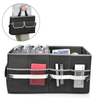Multifunctional Black Oxford Outdoor Foldable Travel Storage Trunk Cargo Organizer Box For Car With Handle