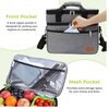 Outdoor Traveling Portable Large Capacity Food Insulation Double Layer Thermal Insulated Bag Cooler Bags