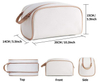 Marble Travel Toiletry Shaving Wash Bag Storage Bag Make Up Organizer PU Leather Makeup Train Cosmetic Bag for Travelling