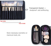 Private Label Portable Brushes Cosmetic bag Roll Up Make Up Brush Organizer Makeup Brush Bag Pouch For Woman, Girls