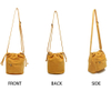Fashion Ladies Canvas Crossbody Sling Bag High Quality Luxury Drawstring Bag Women Purse Shoulder Bag