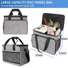 Dog Travel Bag Set Large Capacity Toys Organizer Tote Bag 2 Food Storage Bin With A Training Pouch Waist Bag