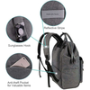 Water Repellent Grey Stylish Laptop Backpack Women 15.6 Inch Travel Backpack for Work Business College School