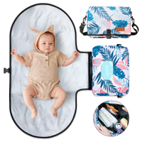 Portable Baby Diaper Changing Pad Travel Changing Mat Bag with Adjustable Strap Waterproof Foldable Baby Changing Pad for Baby Girls And Boys