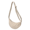 Round Shoulder Bag Solid Color Crossbody Bag Casual Nylon Travel Purse