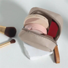 Portable Pink Travel Makeup Bags Custom Logo Corduroy Women Beauty Cosmetic Bag