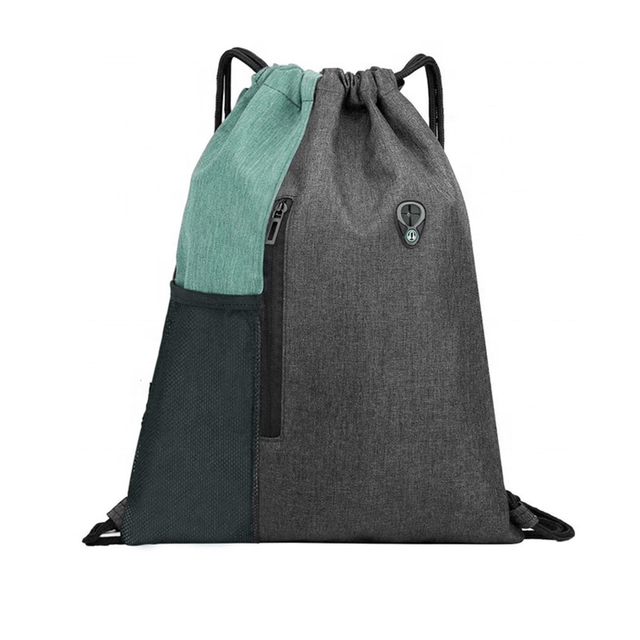 Drawstring Backpack Men Sport Hiking Gym Rucksack Daypack Custom Logo Waterproof Multi-pockets Drawstring Backpack