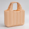 Custom Print Women Quilted Puffer Bag Soft Nylon Padded Puffy Bag