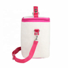 Aluminium Foil Insulated Lunch Cooler Bag Small Round Canvas Cooler Bags