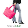 Factory Customization Cotton Filling Puffy Quilted Bag Puffer Tote Bag