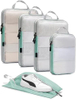 Lightweight Portable Hanging Travel Bag Packing Cubes Set Unisex Multiple Compartment For Storage