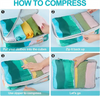 Compression Packing Cubes for Suitcases 4PCS Packing Bags for Travel Expandable Luggage