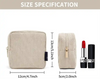 Custom Portable Durable Zippered Corduroy Travel Pouch Toiletry Women Makeup Bag Organizer Cosmetic Travel Bags