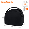 Insulated Lunch Bag Women Men Lunch Cooler Bags Black Lunch Tote Bag