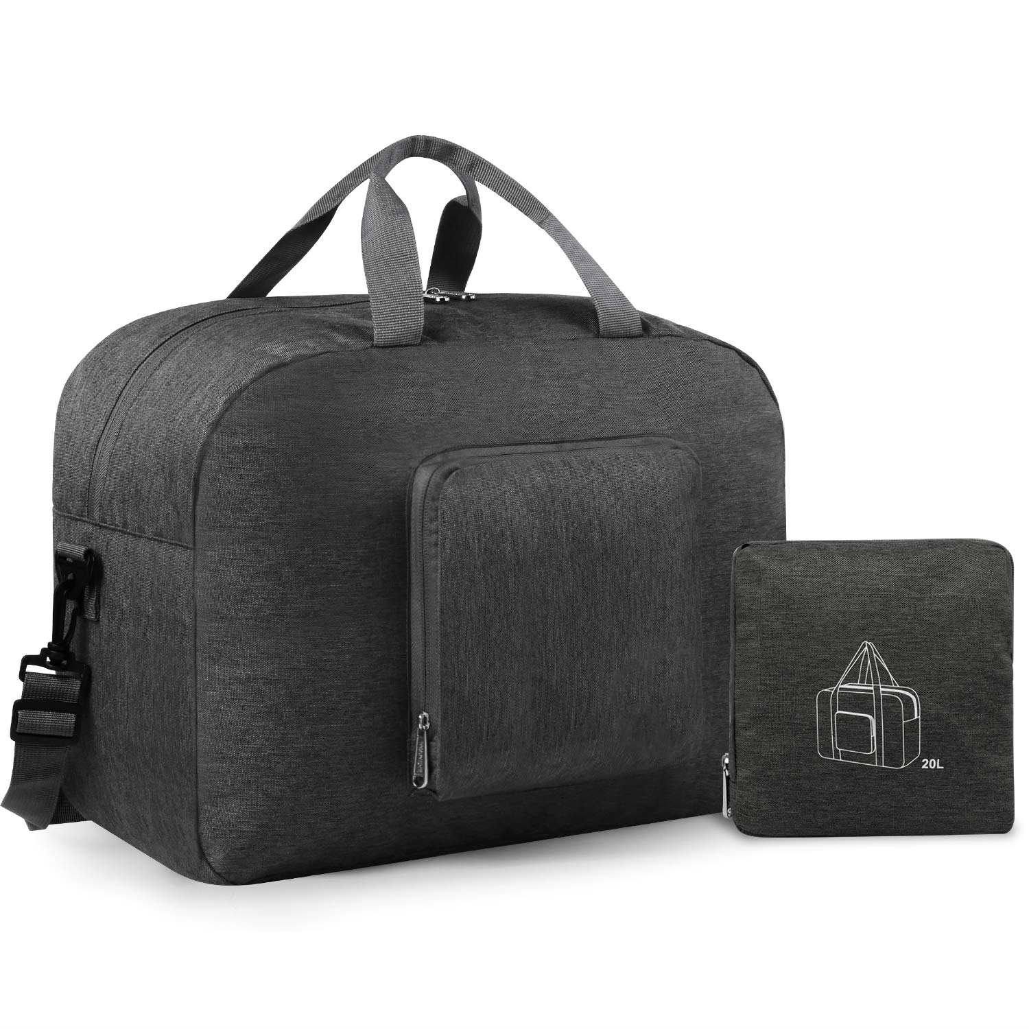Foldable Travel Duffel Bag Luggage Sports Gym Water Resistant Nylon