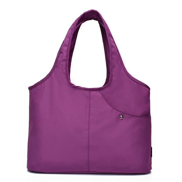 Travel Overnight Bag Casual Daily Purse Tote Work Bag Nylon Big Purple Tote Handbags Women Shoulder Bags