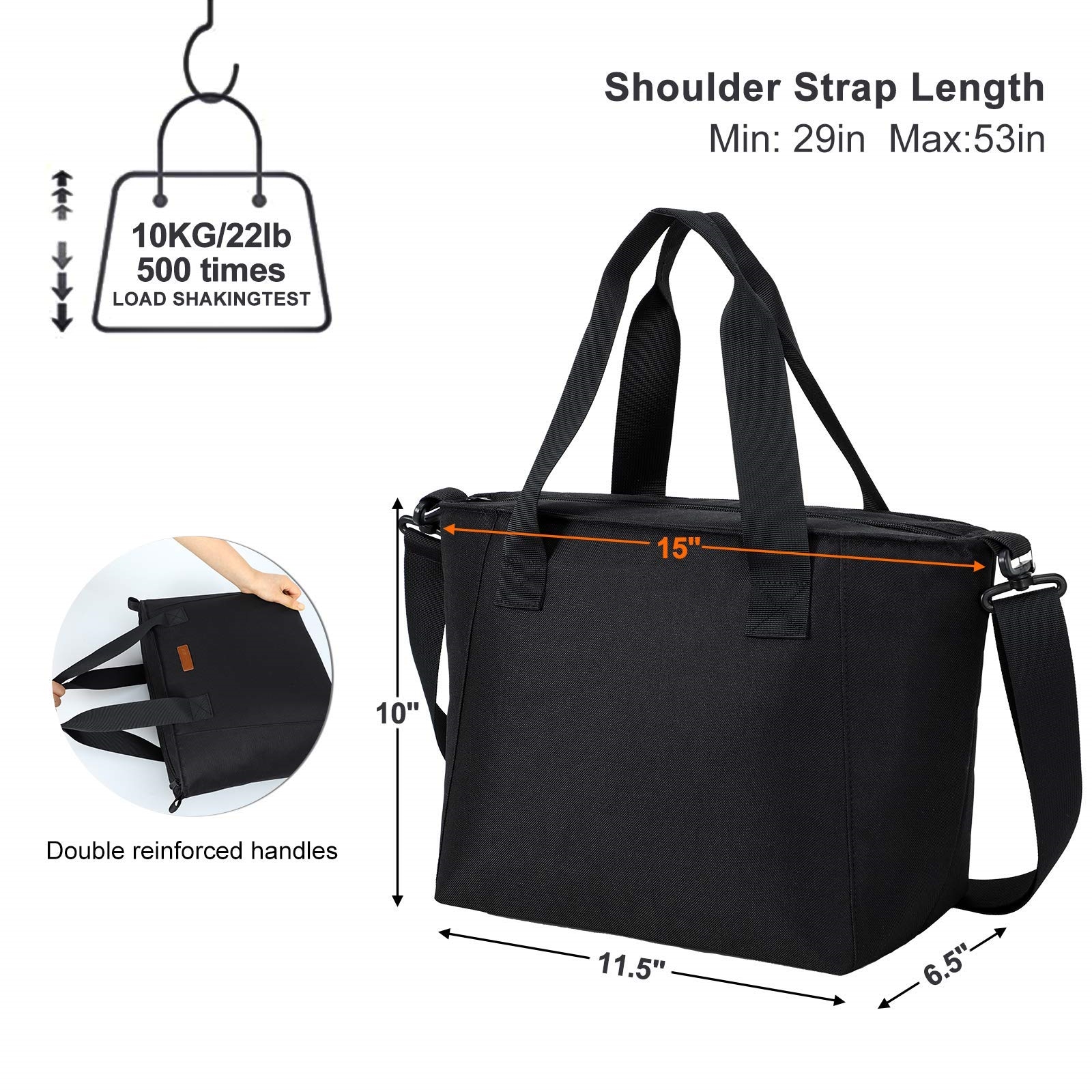 Large Insulated Lunch Tote Bag Product Details